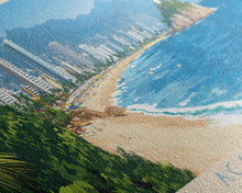 Carregar imagem no visualizador da galeria, Acapulco, Mexico Travel Poster Panoramic Canvas Print, Acapulco, Mexico Painting, Mexico Art, Acapulco Travel Art, Guest Room Painting