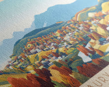 Carregar imagem no visualizador da galeria, Alexandria, Egypt Panoramic Travel Poster Canvas Print, Alexandria, Egypt Painting, Egypt Art, Alexandria Panoramic Travel Art, Travel Painting