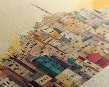 Load image into Gallery viewer, Andulo, Angola Travel Poster Panoramic Canvas Print, Andulo, Angola Painting, Angola Art, Andulo Travel Art, Guest Room Painting