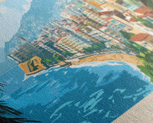 Load image into Gallery viewer, Antananarivo, Madagascar Panoramic Travel Poster Canvas Print, Antananarivo, Madagascar Painting, Madagascar Art, Antananarivo Panoramic Travel Art, Travel Painting