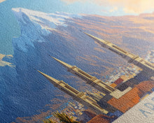 Load image into Gallery viewer, Arequipa, Peru Travel Poster Panoramic Canvas Print, Arequipa, Peru Painting, Peru Art, Arequipa Travel Art, Guest Room Painting