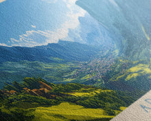 Cargar imagen en el visor de la galería, Armenia, Colombia Panoramic Travel Poster Canvas Print, Armenia, Colombia Painting, Colombia Art, Armenia Panoramic Travel Art, Travel Painting