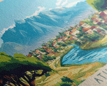 Load image into Gallery viewer, Athi River, Kenya Panoramic Travel Poster Canvas Print, Athi River, Kenya Painting, Kenya Art, Athi River Panoramic Travel Art, Travel Painting