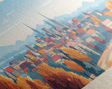 Carregar imagem no visualizador da galeria, Ballarat, Australia Panoramic Travel Poster Canvas Print, Ballarat, Australia Painting, Australia Art, Ballarat Travel Art, Living Room Painting