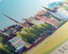 Carregar imagem no visualizador da galeria, Ballymena, Ireland Travel Poster Panoramic Canvas Print, Ballymena, Ireland Painting, Ireland Art, Ballymena Travel Art, Guest Room Painting