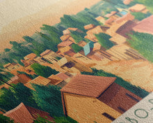 Carregar imagem no visualizador da galeria, Bobo-Dioulasso, Burkina Faso Panoramic Travel Poster Canvas Print, Bobo-Dioulasso, Burkina Faso Painting, Burkina Faso Art, Bobo-Dioulasso Travel Art, Guest Room Painting
