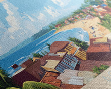 Load image into Gallery viewer, Bouake, Ivory Coast Panoramic Travel Poster Canvas Print, Bouake, Ivory Coast Painting, Ivory Coast Art, Bouake Panoramic Travel Art, Travel Painting
