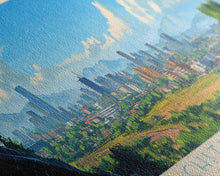 Cargar imagen en el visor de la galería, Chitungwiza, Zimbabwe Panoramic Travel Poster Canvas Print, Chitungwiza, Zimbabwe Painting, Zimbabwe Art, Chitungwiza Panoramic Travel Art, Travel Painting
