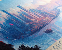 Load image into Gallery viewer, Chongqing, China Panoramic Travel Poster Canvas Print, Chongqing, China Painting, China Art, Chongqing Travel Art, Guest Room Painting