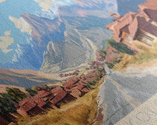 Cargar imagen en el visor de la galería, Colcapirhua, Bolivia Travel Poster Panoramic Canvas Print, Colcapirhua, Bolivia Painting, Bolivia Art, Colcapirhua Travel Art, Guest Room Painting