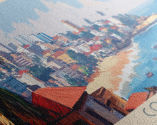 Cargar imagen en el visor de la galería, Conakry, Guinea Panoramic Travel Poster Canvas Print, Conakry, Guinea Painting, Guinea Art, Conakry Travel Art, Guest Room Painting