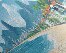 Cargar imagen en el visor de la galería, Contagem, Brazil Panoramic Travel Poster Canvas Print, Contagem, Brazil Painting, Brazil Art, Contagem Travel Art, Guest Room Painting