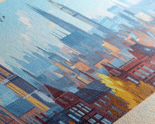 Load image into Gallery viewer, Coventry, England Travel Poster Panoramic Canvas Print, Coventry, England Painting, England Art, Coventry Travel Art, Guest Room Painting