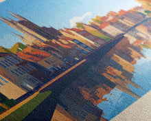 Load image into Gallery viewer, Ely, England Travel Poster Panoramic Canvas Print, Ely, England Painting, England Art, Ely Travel Art, Guest Room Painting