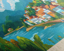 Carregar imagem no visualizador da galeria, Feira de Santana, Brazil Panoramic Travel Poster Canvas Print, Feira de Santana, Brazil Painting, Brazil Art, Feira de Santana Travel Art, Living Room Painting