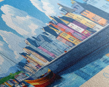 Carregar imagem no visualizador da galeria, Galway, Ireland Panoramic Travel Poster Canvas Print, Galway, Ireland Painting, Ireland Art, Galway Travel Art, Living Room Painting