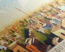 Load image into Gallery viewer, Gujranwala, Pakistan Travel Poster Panoramic Canvas Print, Gujranwala, Pakistan Painting, Pakistan Art, Gujranwala Travel Art, Guest Room Painting