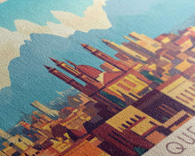 Load image into Gallery viewer, Queretaro, Mexico Panoramic Travel Poster Canvas Print, Queretaro, Mexico Painting, Mexico Art, Queretaro Travel Art, Living Room Painting