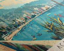 Carregar imagem no visualizador da galeria, Acapulco, Mexico Panoramic Canvas Print, Acapulco, Mexico Painting, Mexico Art, Acapulco Travel Poster, Travel Art, Guest Room Painting