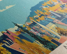 Carregar imagem no visualizador da galeria, Airdrie, Scotland Panoramic Canvas Print, Airdrie, Scotland Painting, Scotland Art, Airdrie Travel Poster, Travel Art, Living Room Painting