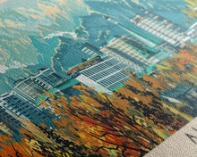 Load image into Gallery viewer, Almaty, Kazakhstan Panoramic Canvas Print, Almaty, Kazakhstan Painting, Kazakhstan Art, Almaty Travel Poster, Travel Art, Living Room Painting