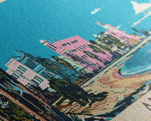 Load image into Gallery viewer, Annaba, Algeria Panoramic Canvas Print, Annaba, Algeria Painting, Algeria Art, Annaba Travel Poster, Travel Art, Vacation Gift