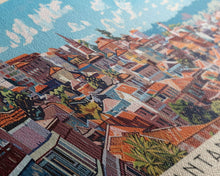 Load image into Gallery viewer, Antananarivo, Madagascar Panoramic Canvas Print, Antananarivo, Madagascar Painting, Madagascar Art, Antananarivo Travel Poster, Travel Art, Living Room Painting