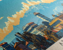 Carregar imagem no visualizador da galeria, Arusha, Tanzania Panoramic Canvas Print, Arusha, Tanzania Painting, Tanzania Art, Arusha Travel Poster, Travel Art, Housewarming Gift