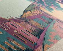 Load image into Gallery viewer, Ayr, Scotland Panoramic Canvas Print, Ayr, Scotland Painting, Scotland Art, Ayr Travel Poster, Travel Art, Guest Room Painting