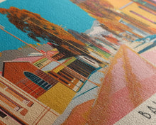 Load image into Gallery viewer, Ballarat, Australia Panoramic Canvas Print, Ballarat, Australia Painting, Australia Art, Ballarat Travel Poster, Travel Art, Housewarming Gift