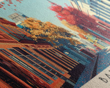 Load image into Gallery viewer, Banfield, Argentina Panoramic Canvas Print, Banfield, Argentina Painting, Argentina Art, Banfield Travel Poster, Travel Art, Guest Room Painting