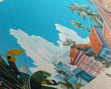 Load image into Gallery viewer, Batam, Indonesia Panoramic Canvas Print, Batam, Indonesia Painting, Indonesia Art, Batam Travel Poster, Travel Art, Vacation Gift