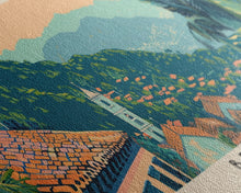 Load image into Gallery viewer, Bello, Colombia Panoramic Canvas Print, Bello, Colombia Painting, Colombia Art, Bello Travel Poster, Travel Art, Living Room Painting