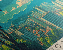 Load image into Gallery viewer, Belo Horizonte, Brazil Panoramic Canvas Print, Belo Horizonte, Brazil Painting, Brazil Art, Belo Horizonte Travel Poster, Travel Art, Guest Room Painting