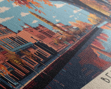 Load image into Gallery viewer, Bendigo, Australia Panoramic Canvas Print, Bendigo, Australia Painting, Australia Art, Bendigo Travel Poster, Travel Art, Guest Room Painting