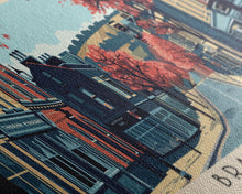 Load image into Gallery viewer, Bradford, England Panoramic Canvas Print, Bradford, England Painting, England Art, Bradford Travel Poster, Travel Art, Vacation Gift