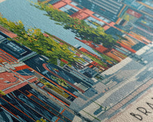 Load image into Gallery viewer, Brantford, Canada Panoramic Canvas Print, Brantford, Canada Painting, Canada Art, Brantford Travel Poster, Travel Art, Living Room Painting