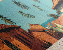 Carregar imagem no visualizador da galeria, Cabinda, Angola Panoramic Canvas Print, Cabinda, Angola Painting, Angola Art, Cabinda Travel Poster, Travel Art, Vacation Gift