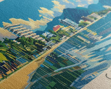 Carregar imagem no visualizador da galeria, Cairns, Australia Panoramic Canvas Print, Cairns, Australia Painting, Australia Art, Cairns Travel Poster, Travel Art, Living Room Painting