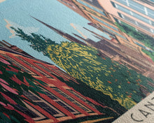 Carregar imagem no visualizador da galeria, Canterbury, England Panoramic Canvas Print, Canterbury, England Painting, England Art, Canterbury Travel Poster, Travel Art, Vacation Gift