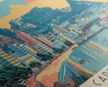 Carregar imagem no visualizador da galeria, Cape Town, South Africa Panoramic Canvas Print, Cape Town, South Africa Painting, South Africa Art, Cape Town Travel Poster, Travel Art, Housewarming Gift