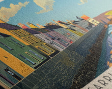 Cargar imagen en el visor de la galería, Carrickfergus, Ireland Panoramic Canvas Print, Carrickfergus, Ireland Painting, Ireland Art, Carrickfergus Travel Poster, Travel Art, Living Room Painting