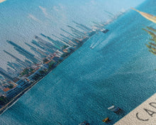 Cargar imagen en el visor de la galería, Cartagena, Colombia Panoramic Canvas Print, Cartagena, Colombia Painting, Colombia Art, Cartagena Travel Poster, Travel Art, Housewarming Gift