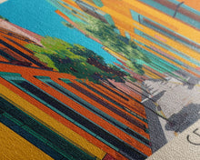 Cargar imagen en el visor de la galería, Centro, Mexico Panoramic Canvas Print, Centro, Mexico Painting, Mexico Art, Centro Travel Poster, Travel Art, Living Room Painting