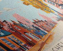 Cargar imagen en el visor de la galería, Chelmsford, England Panoramic Canvas Print, Chelmsford, England Painting, England Art, Chelmsford Travel Poster, Travel Art, Guest Room Painting