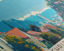 Load image into Gallery viewer, Christchurch, New Zealand Panoramic Canvas Print, Christchurch, New Zealand Painting, New Zealand Art, Christchurch Travel Poster, Travel Art, Housewarming Gift