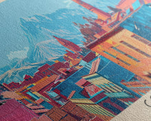 Load image into Gallery viewer, Cobija, Bolivia Panoramic Canvas Print, Cobija, Bolivia Painting, Bolivia Art, Cobija Travel Poster, Travel Art, Vacation Gift