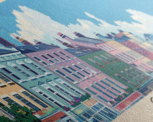 Cargar imagen en el visor de la galería, Cork, Ireland Panoramic Canvas Print, Cork, Ireland Painting, Ireland Art, Cork Travel Poster, Travel Art, Guest Room Painting