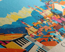 Load image into Gallery viewer, Cuenca, Ecuador Panoramic Canvas Print, Cuenca, Ecuador Painting, Ecuador Art, Cuenca Travel Poster, Travel Art, Guest Room Painting