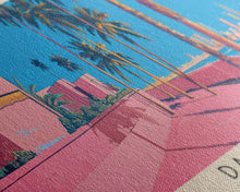 Load image into Gallery viewer, Dammam, Saudi Arabia Panoramic Canvas Print, Dammam, Saudi Arabia Painting, Saudi Arabia Art, Dammam Travel Poster, Travel Art, Vacation Gift